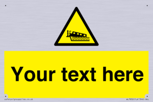 Custom warning grounding narrow boat on lock cill